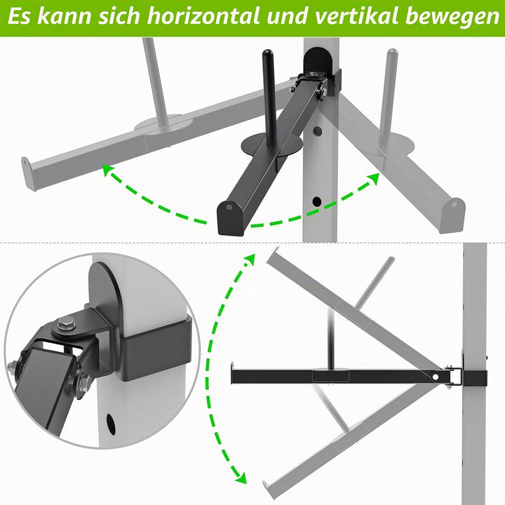 SELEWARE Gürtel Kniebeugenhebelarm Befestigung für 5,1 x 5,1 cm und 7,6 x 7,6 cm Power Cage, Squat R
