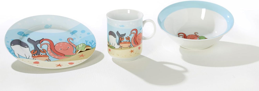 Ritzenhoff & Breker Kindergeschirr-Set Unterwasserwelt, 3-teilig
