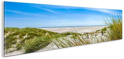 islandburner Bild Bilder auf Leinwand Nordsee Strand Panorama XXL Poster Leinwandbild Wandbild Dekoa