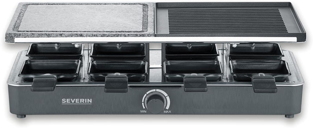 Severin 2376 Raclette 8Pfännchen Schwarz