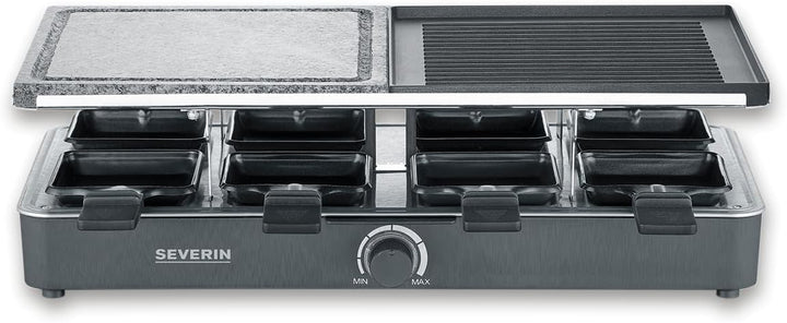 Severin 2376 Raclette 8Pfännchen Schwarz