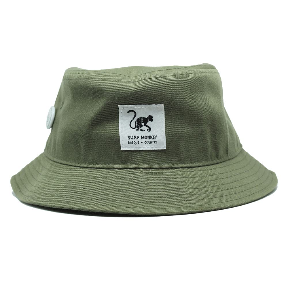 SURF MONKEY Recycled Bucket Repreve® Fischermütze Unisex Erwachsene Einheitsgrösse Oliv, Einheitsgrö