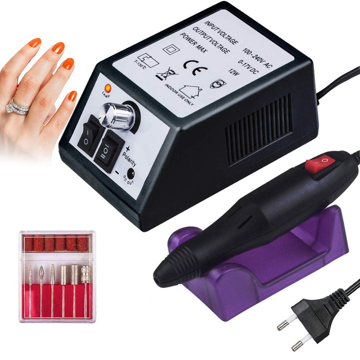 Nagelfräser Elektrische, Elektrische Nagelfeile Maniküre Set, Nagelfeile Elektrisch, 20000u/Min Eins