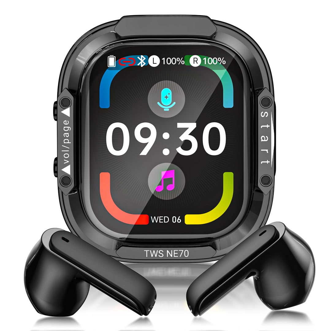 NE70 KI Übersetzer Kopfhörer mit LCD, 150 Sprachen & 9 Übersetzungsmodi, Bluetooth 6.0 Übersetzungsk