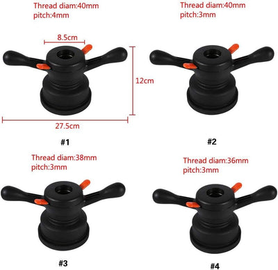 36/38/40 mm Schnellspannmutter Auswuchtmaschine 36, 3/4 mm Schnellspanner Naben Flügelmutter Radwuch