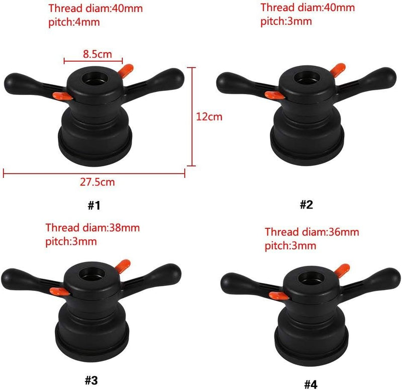 36/38/40 mm Schnellspannmutter Auswuchtmaschine 36, 3/4 mm Schnellspanner Naben Flügelmutter Radwuch