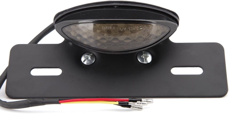 19 LED Motorrad Rücklicht Integriertes Nummernschild Bremsleuchte hinten für Racer Bobber Street Bik
