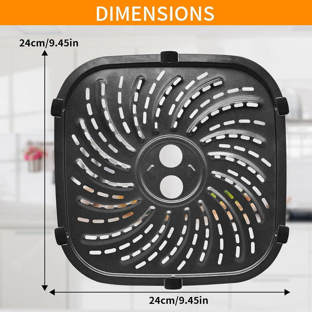 Ersatz-Grillplatte für Russell Hobbs SatisFry Airfryer 8L 27170-56, 24x24cm Ersatzteil Heissluftfrit