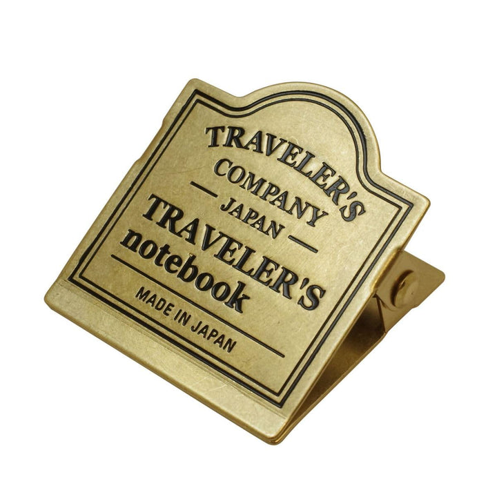 Brass Clip TRC Logo - Refill 030 für Traveler's Notebook Regular und Passport Size TRC Logo Muster,