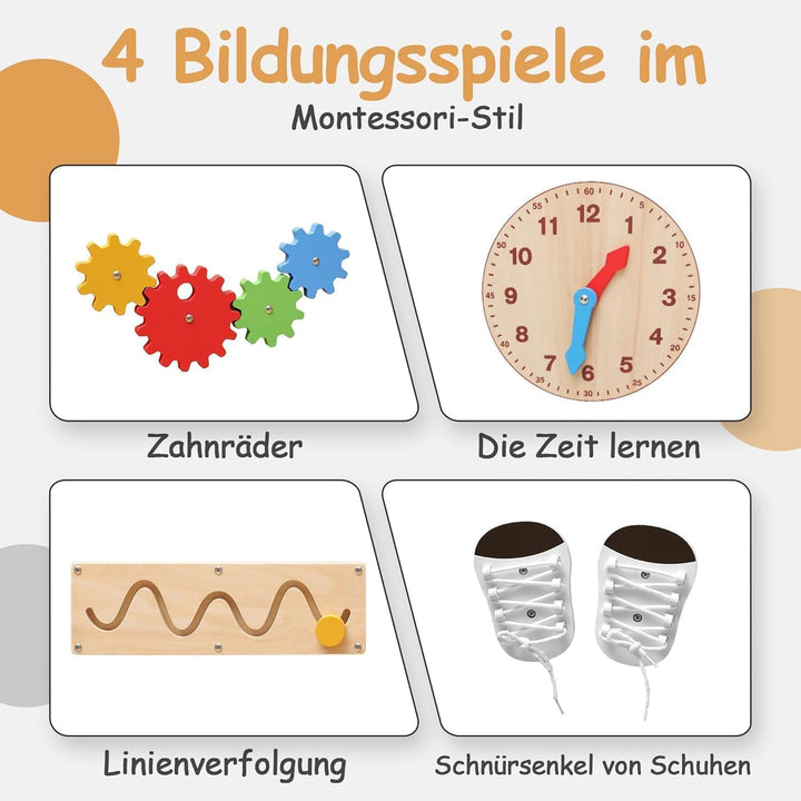 Olvy Montessori Lernturm | Learning Tower Holz für Kinder ab 1 Jahr 4-in-1 Learning Tower, 4-in-1 Le