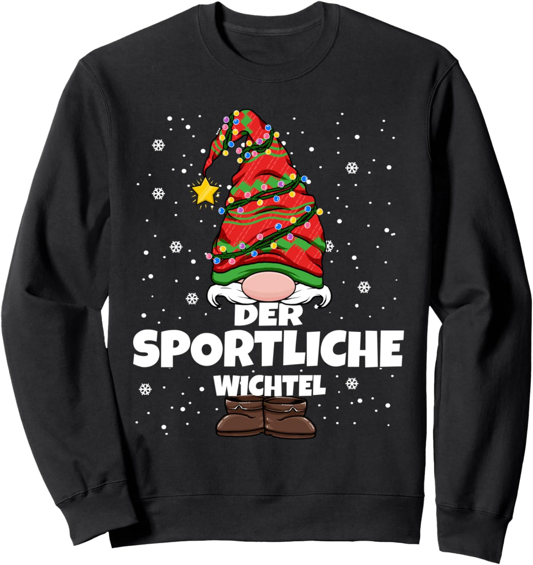 Sportlicher Wichtel Weihnachten Wichtel Sportlich Sport Sweatshirt