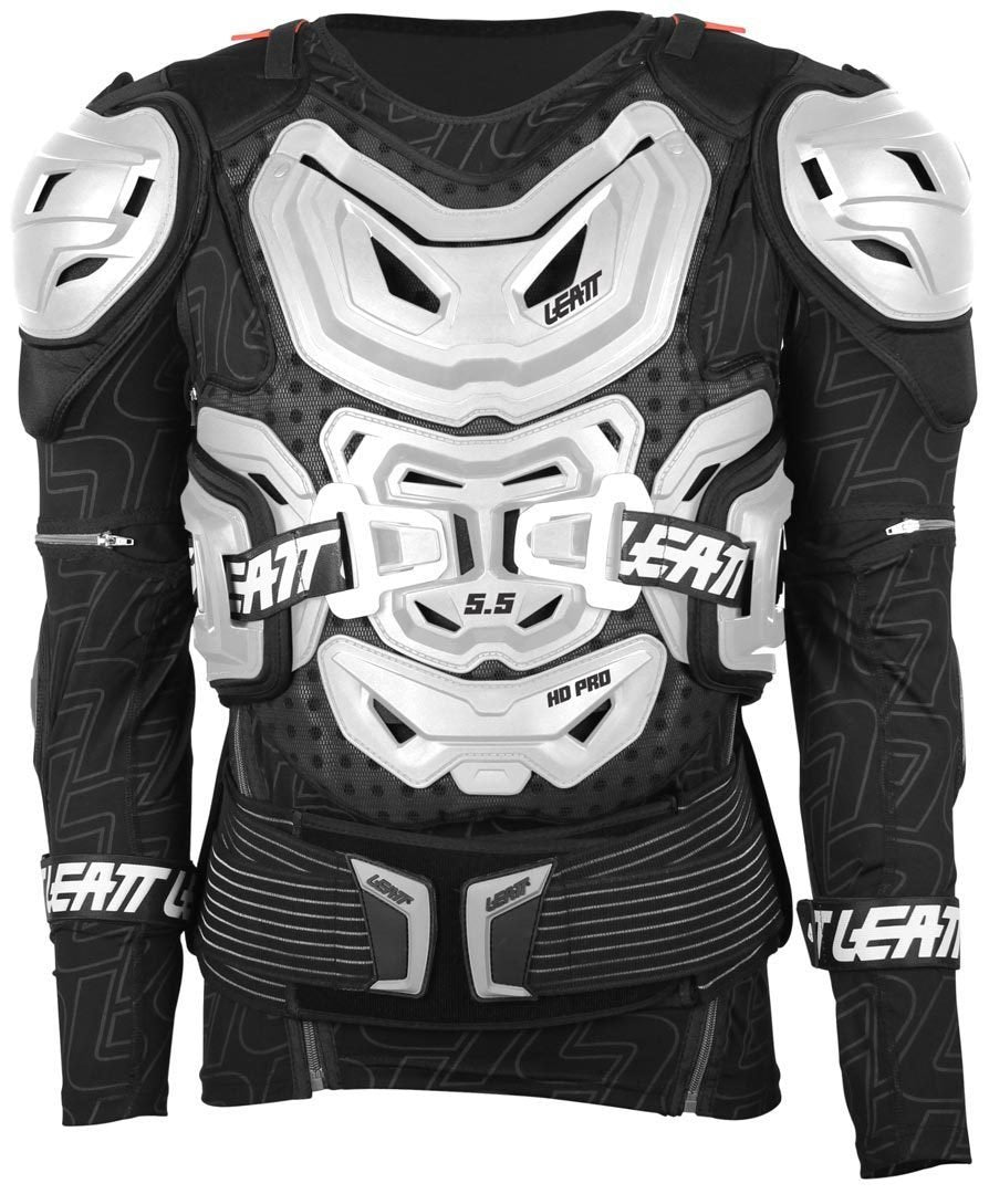 Leatt Protektorjacke Body Protector 5.5 Schwarz Weiss S/M, Weiss S/M