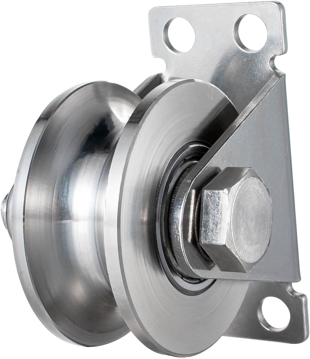 Umlenkrolle Stahlseil, Umlenkrollen für Seile, Seilrolle mit 2 Kugellager | 2 Stück 2 48mm_1 Stück,
