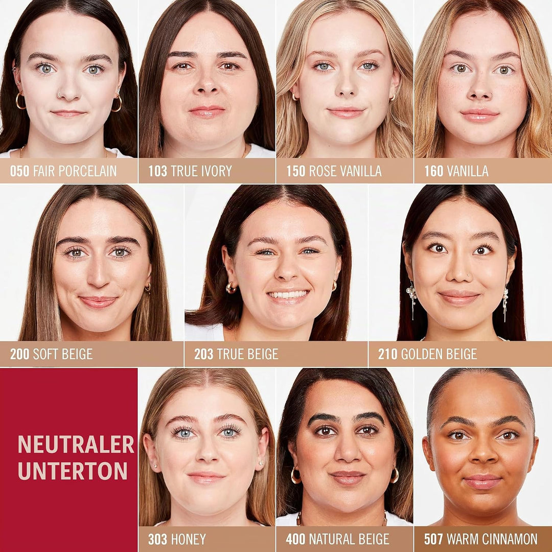 Rimmel London Lasting Finish 35 Hour 001 Pearl Foundation, langanhaltend, feuchtigkeitsspendend, veg