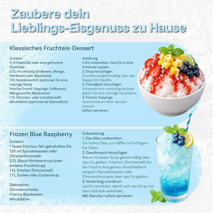 Rasiereis-Aufsatz für KitchenAid 4.5-5 Quart Kippkopf-Standmixer von MMOBIEL – Ice Maker mit Einstel