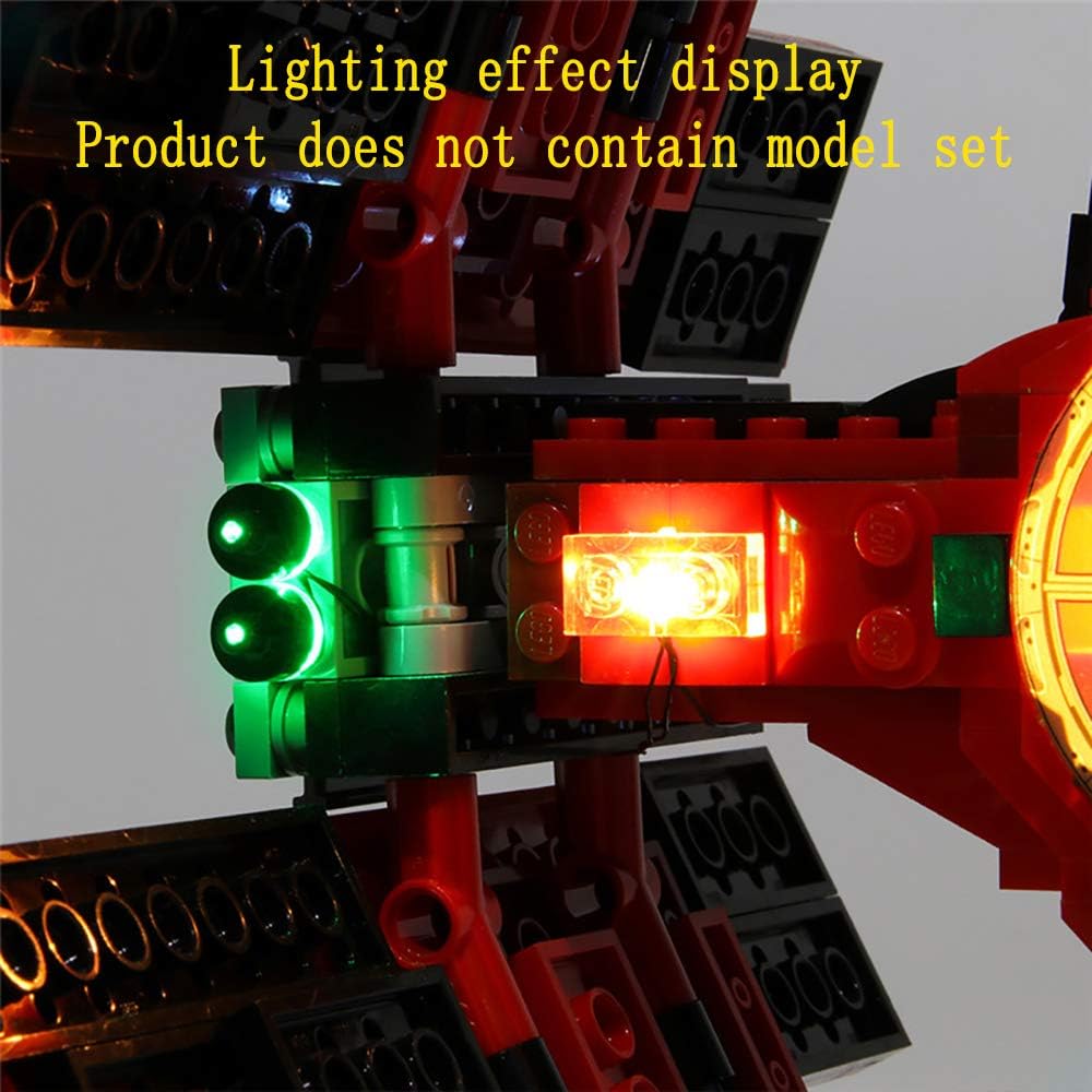 GEAMENT Bricks Lighting Kompatibel mit LEGO Star Wars Resistance Major Vonreg's TIE Fighter - für 75