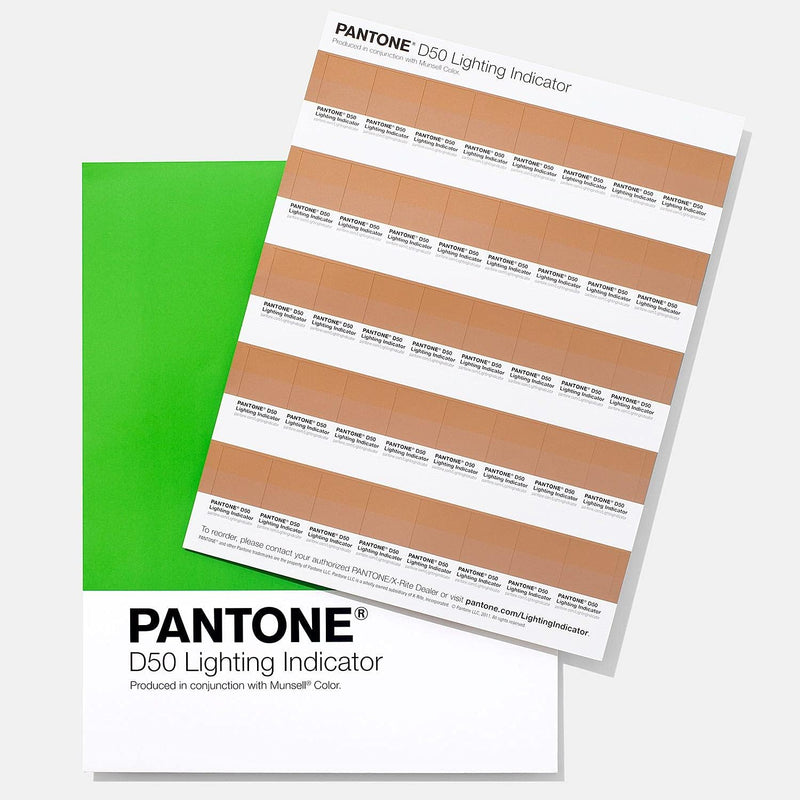 PANTONE LNDS-1PK-D50 Lighting Indicator Stickers D50 [Eine Seite mit 40 Sticker], Mehrfarbig, Lighti