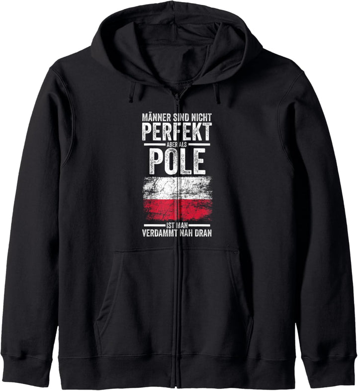 Polska Polen Pole Polnisches Kapuzenjacke