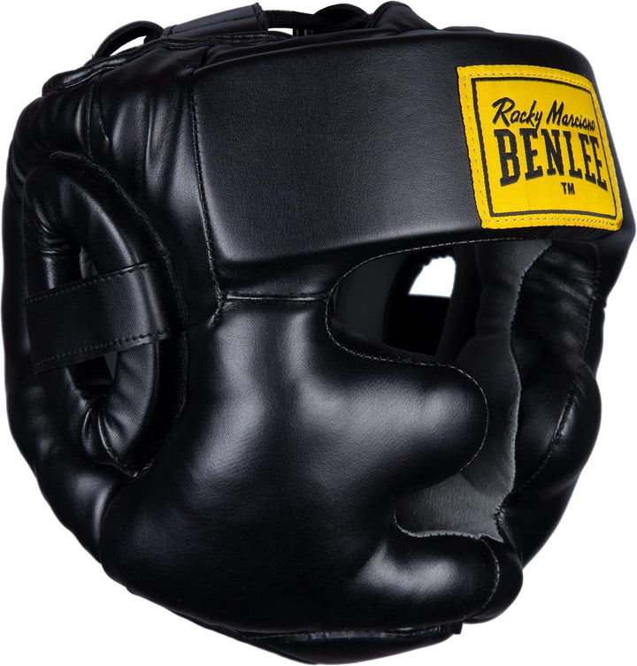 BENLEE Kopfschutz aus Kunstleder Full Protection Schwarz S/M Single, Schwarz S/M Single