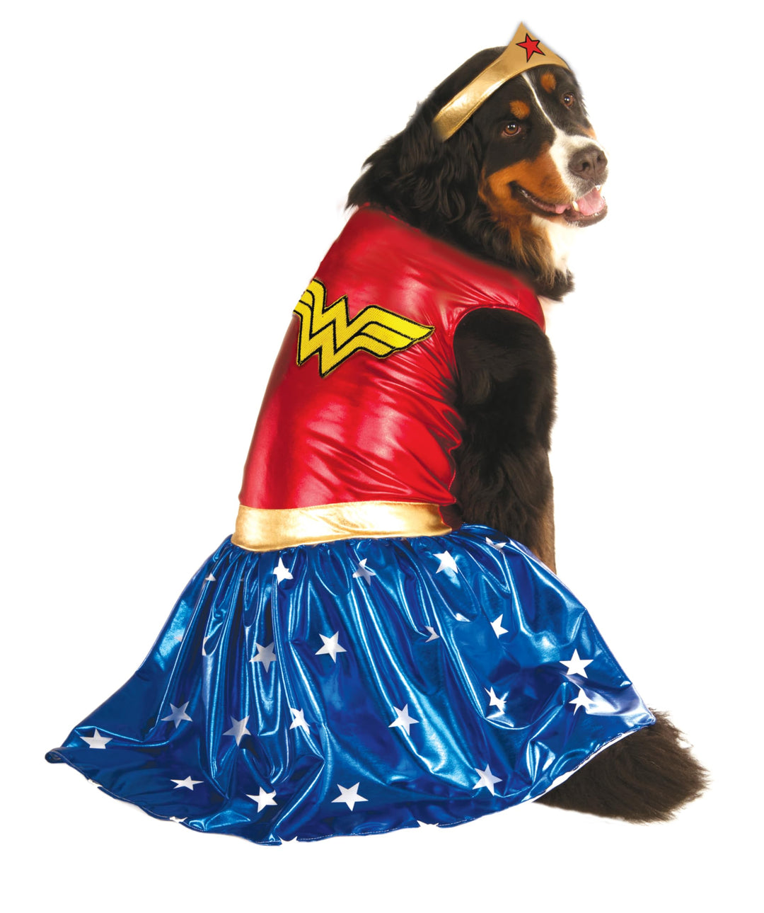 Offizielles Rubie's DC Comic Wonder Woman Kostüm für Hunde, Superhelden-Geschenk, grosse Hundegrösse