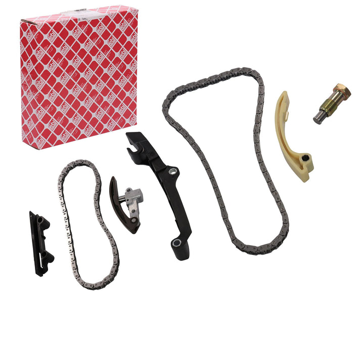 febi bilstein 45792 Steuerkettensatz für Nockenwelle, mit Gleitschienen und Kettenspanner , 1 Stück