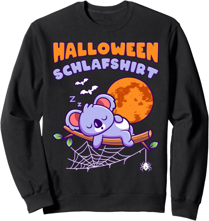Halloween Schlafshirt, Koala Bär, Halloween Pyjama Sweatshirt