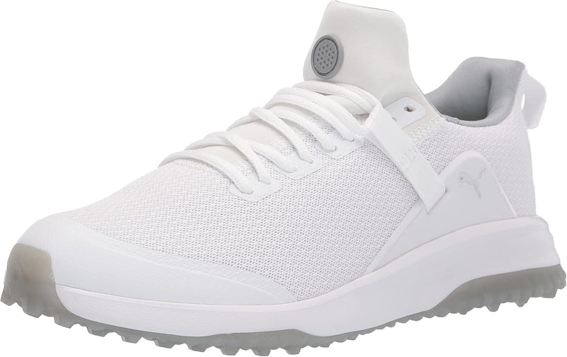 PUMA Herren Fusion Evo Golfschuh 40.5 EU Weit Puma White Quarry, 40.5 EU Weit Puma White Quarry