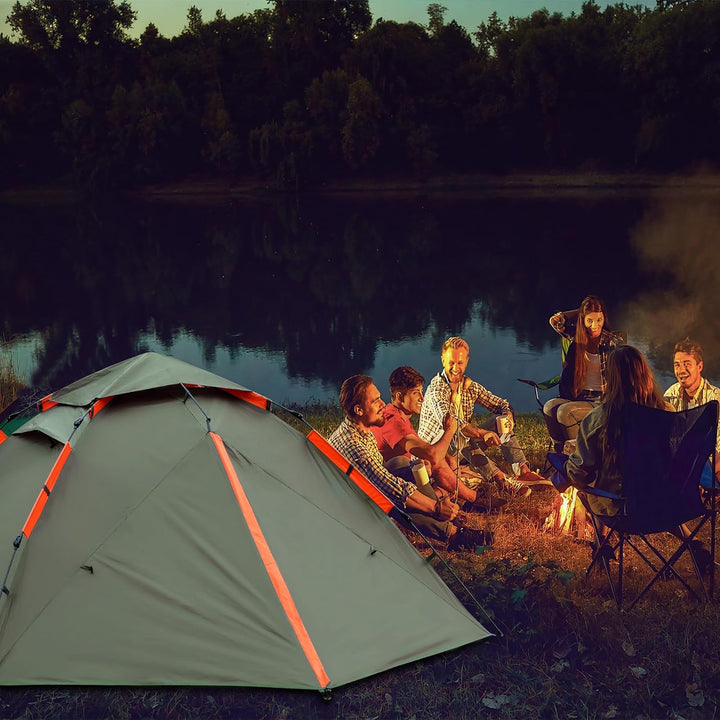Pop Up Zelt, Camping Zelt Automatisches 2-4 Mann Personen Kuppelzelt 4 Jahreszeiten Wasserdicht Wind