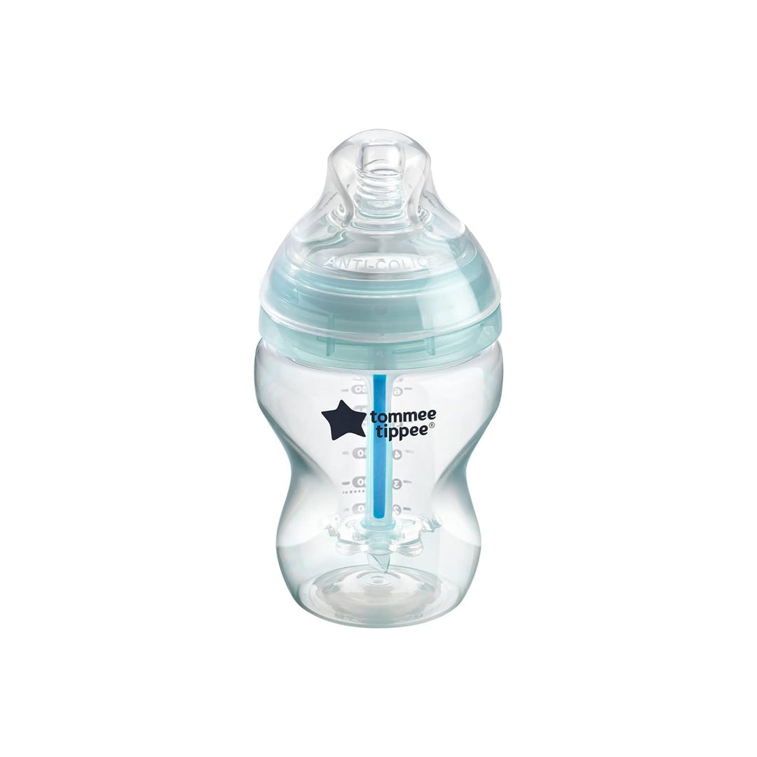 Tommee Tippee Anti-Kolik-Babyflasche, Natürlich geformter Trinksauger und Spezielles Anti-Kolik-Entl