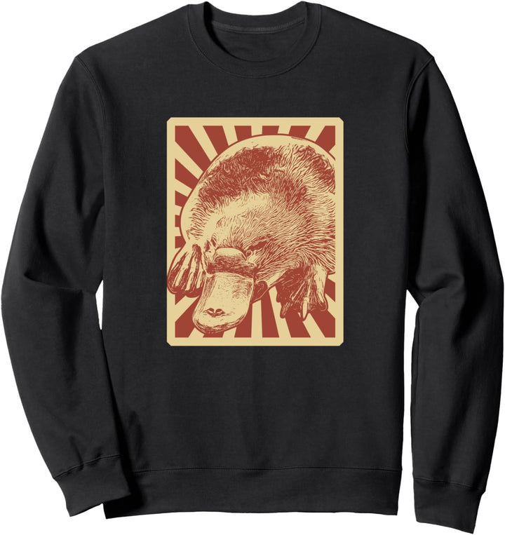 Australisches Schnabeltier Retro Sweatshirt