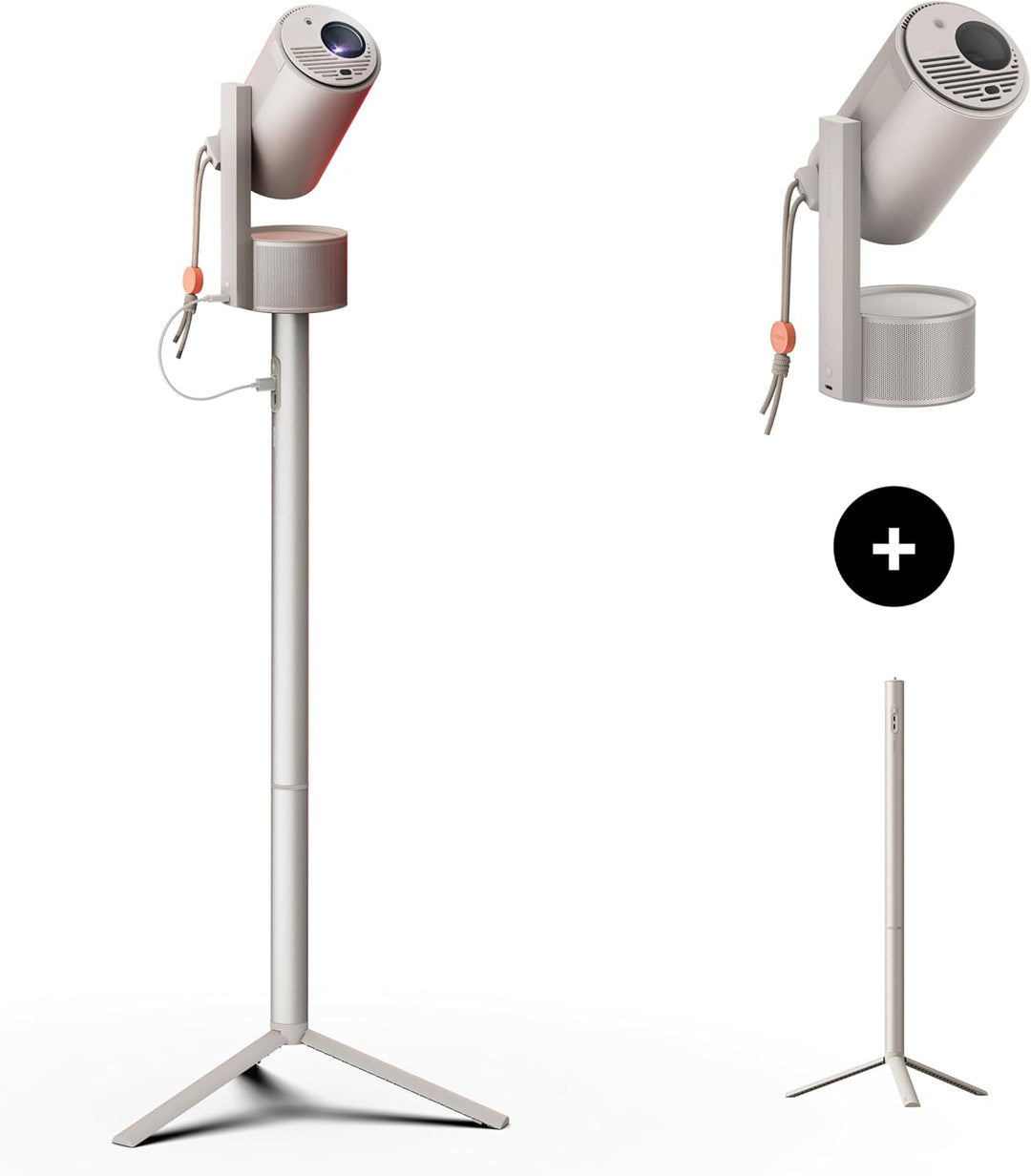 XGIMI MoGo 3 Pro 1080P Mini-Projektor, mit PowerBase-Ständer, Google TV mit lizenziertem Netflix, in