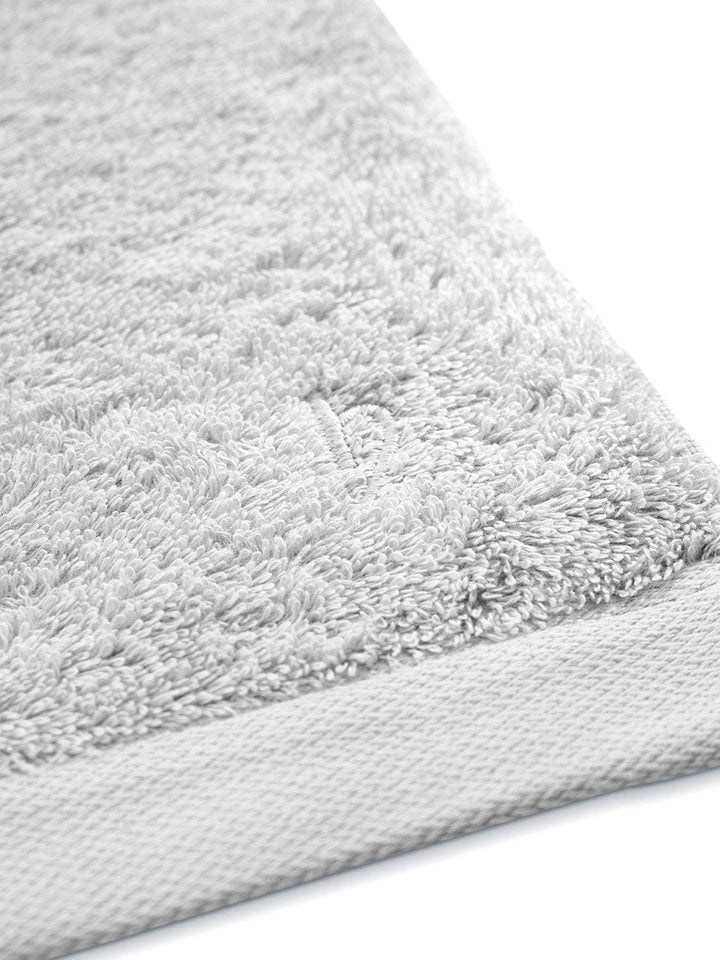 herzbach home Premium Handtücher 50 x 100 cm 4er-Set (Silbergrau) – Hochwertige, weiche &amp; saugstarke