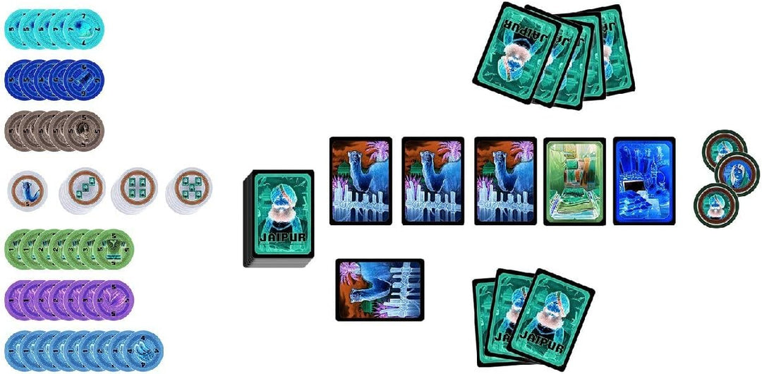 Asmodee, Jaipur, Familienspiel, Kartenspiel, 2 Spieler, Ab 10+ Jahren, 30 Minuten, Deutsch