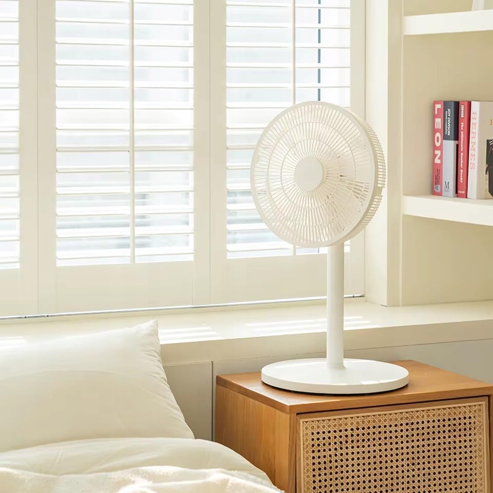 LTC Standventilator Flüsterleise (27dB) mit 15 Flügeln – Leistungsstarker Bodenventilator mit Fernbe
