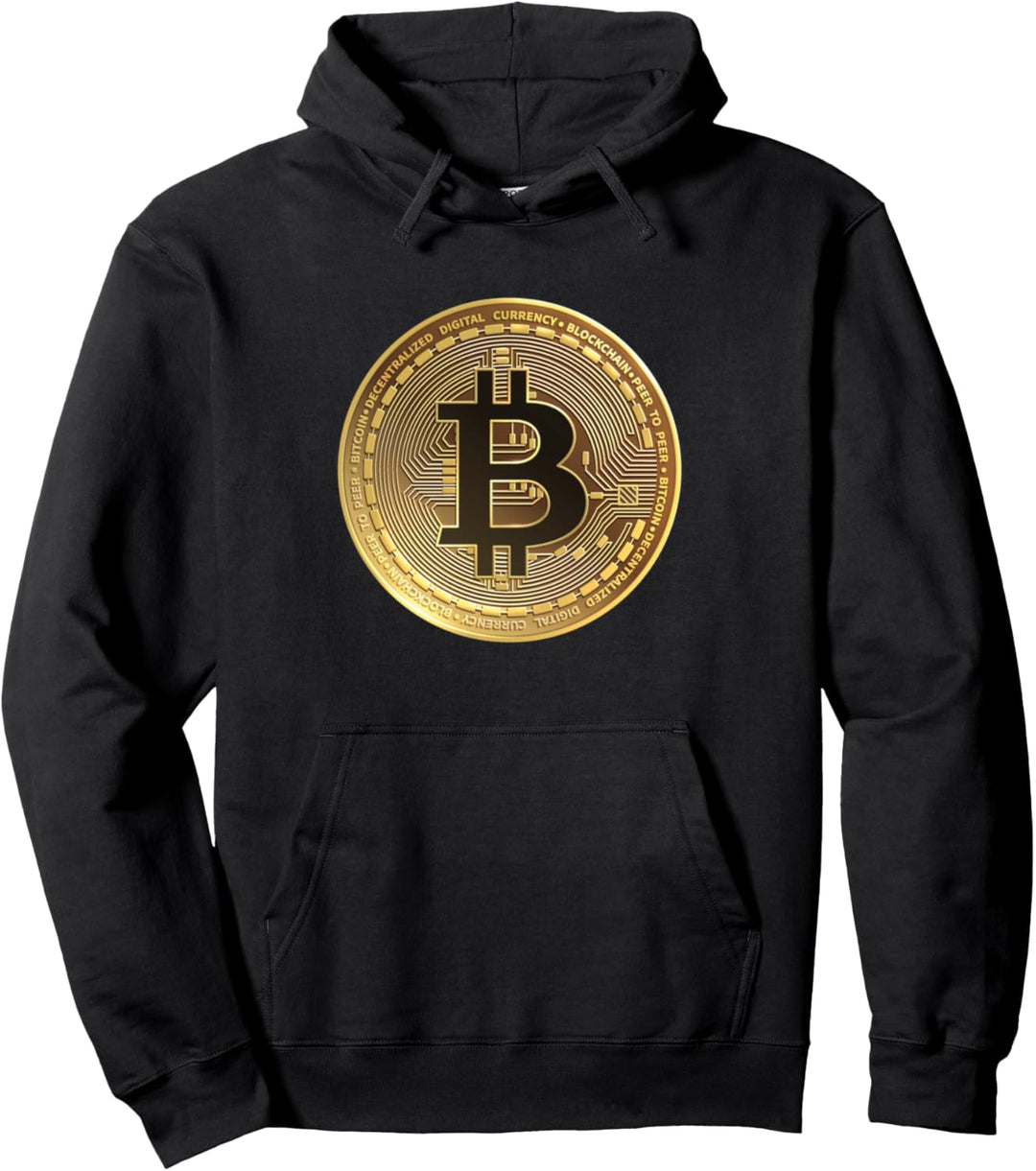 Bitcoin Cryptocurrency Crypto Coin Pullover Hoodie