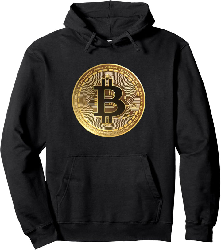 Bitcoin Cryptocurrency Crypto Coin Pullover Hoodie