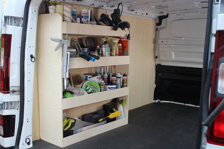 Vanify - Kompatibel mit Opel VIVARO L2 2014-19 Fahrzeugeinrichtung Fahrzeugregale, Fahrerseite hinte