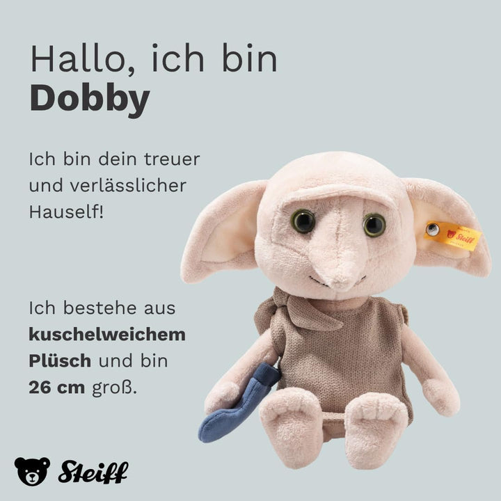 Steiff Kuscheltier Dobby, Harry Potter, Süsses Stofftier mit Kunststoffaugen, Kinder, Jungen & Mädch