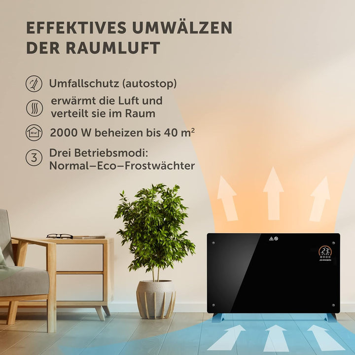 Elektroheizung mit Thermostat Aurora | Smart Home Heizung | Heizung elektrisch energiesparend | Elek