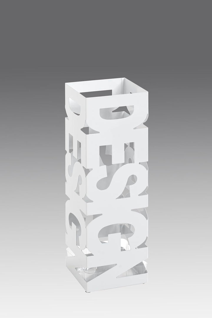 HAKU Möbel Schirmständer, Metall, weiss, B 16 x T 16 x H 48 cm Weiss Modern, Weiss Modern