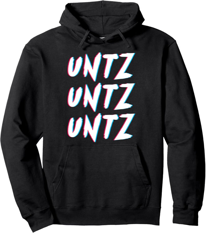 Techno Rave Untz Untz Geschenk - Gabber DJ EDM Raver Pullover Hoodie