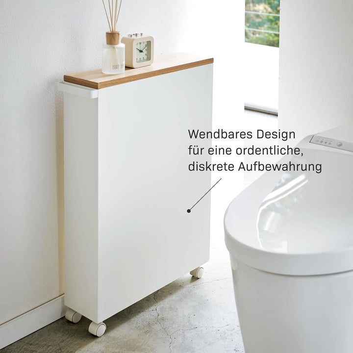 Semi-Closed storage cart - Tower - white Weiss, Weiss