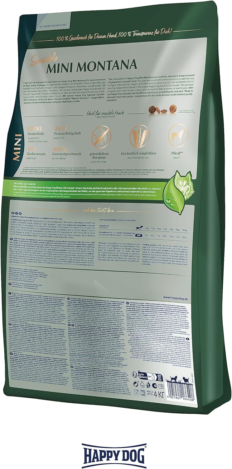 Happy Dog Sensible Mini Montana 4 kg, Happy Dog Sensible Mini Montana 4 kg