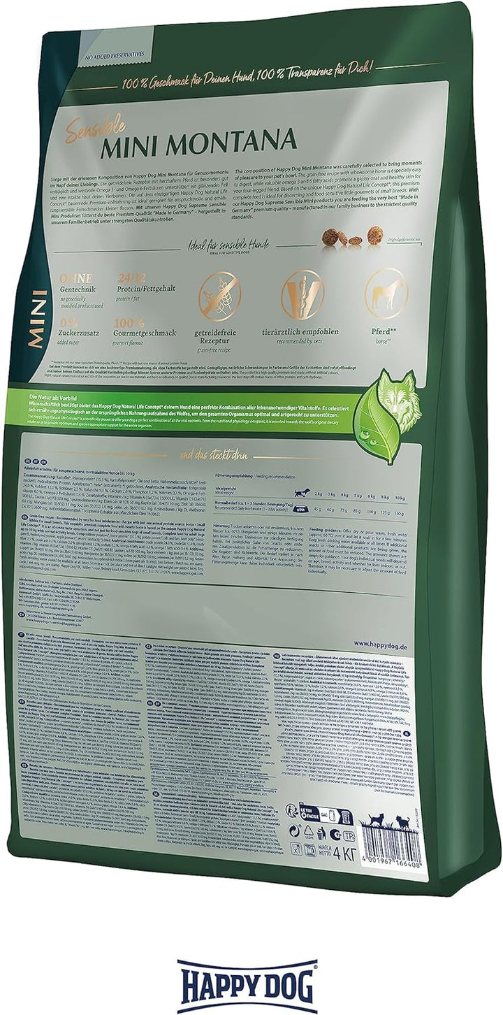 Happy Dog Sensible Mini Montana 4 kg, Happy Dog Sensible Mini Montana 4 kg