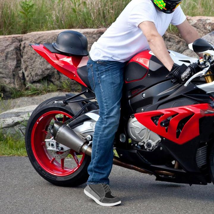 Vaster Moto Wasserdichte Motorradstiefel für die Stadt, lässig, für Herren, rutschfest, Motorradschu