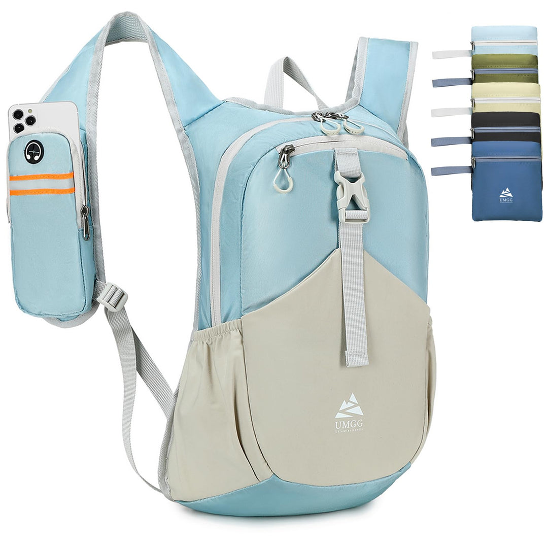 15L Wanderrucksack Kleiner Damen Herren Leichter Faltbarer Daypack Tagesrucksack Trekkingrucksack fü