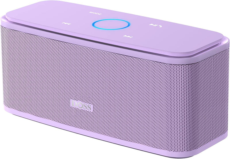 DOSS Bluetooth Lautsprecher, SoundBox Musikbox, mit Bluetooth 5.0, Dualen Bass-Treibern, 20H Spielze