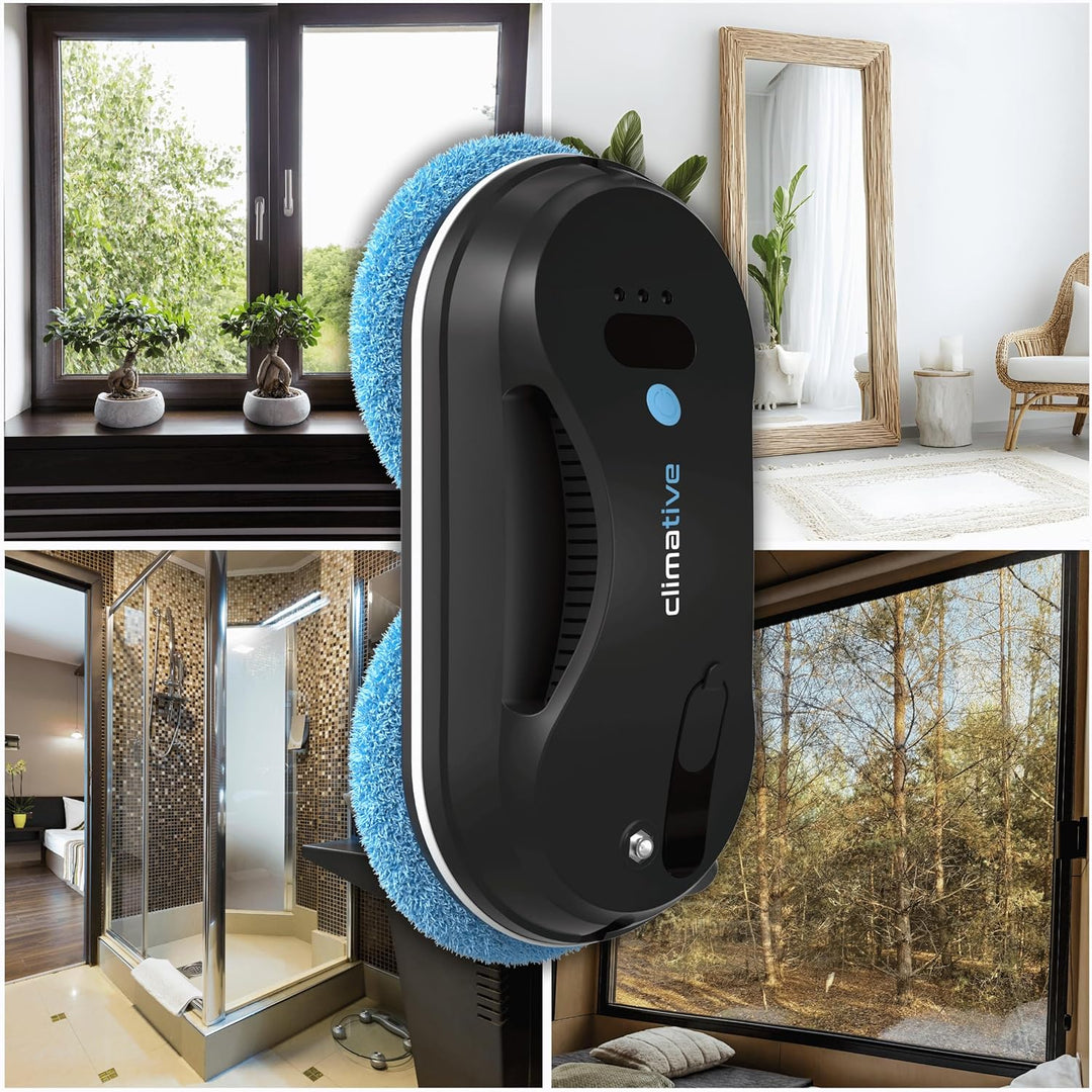 Fensterputzroboter mit Sprühfunktion, 3300Pa WiFi App-Steuerung &amp; Fernbedienung, Fenstersauger Elekt