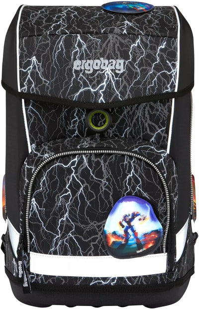 ergobag cubo light Set ergonomischer Schulrucksack, extra leicht, Set 5-teilig, 780 g Super Reflektb