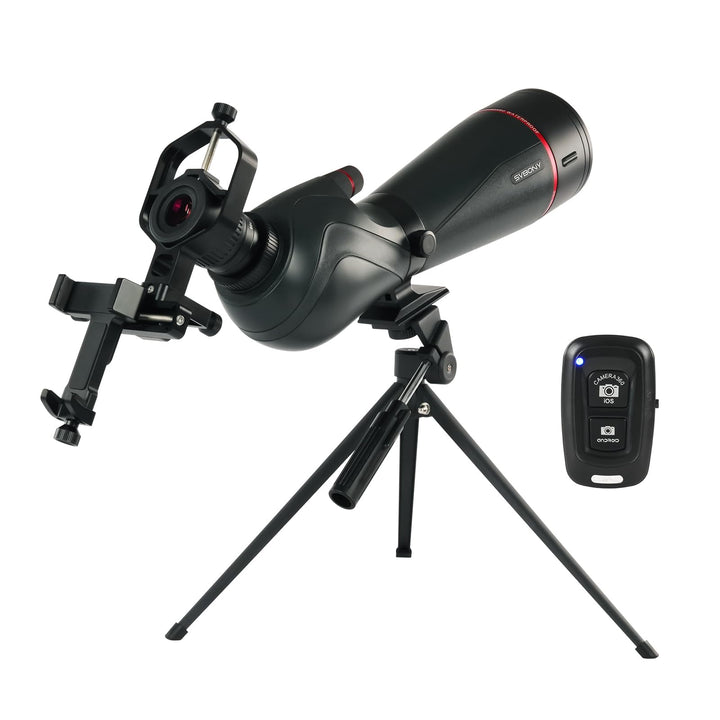 Svbony SV406 20–60x80 mm Spektiv mit Telefon Adapter, HD FMC BAK4 mit Dual Focus, 1.25'' Abnehmbares